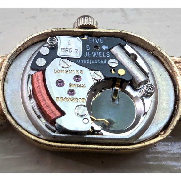 Vintage Longines L960 AO Gold Dial Quartz Womens Watch Gold Plated Mesh Bracelet main image 14